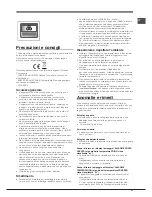 Предварительный просмотр 27 страницы Hotpoint ENXTGH 19xxx FW O3 (TK) Series Operating Instructions Manual