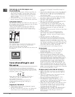 Предварительный просмотр 42 страницы Hotpoint ENXTGH 19xxx FW O3 (TK) Series Operating Instructions Manual