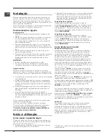 Предварительный просмотр 54 страницы Hotpoint ENXTGH 19xxx FW O3 (TK) Series Operating Instructions Manual