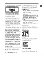 Предварительный просмотр 75 страницы Hotpoint ENXTGH 19xxx FW O3 (TK) Series Operating Instructions Manual