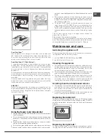 Предварительный просмотр 7 страницы Hotpoint ENXTL 19**F (TK) Series Operating Instructions Manual