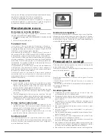 Предварительный просмотр 19 страницы Hotpoint ENXTLH 19xxx FW L 03 Operating Instructions Manual