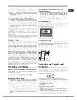 Предварительный просмотр 31 страницы Hotpoint ENXTLH 19xxx FW L 03 Operating Instructions Manual