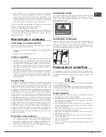 Предварительный просмотр 43 страницы Hotpoint ENXTLH 19xxx FW L 03 Operating Instructions Manual