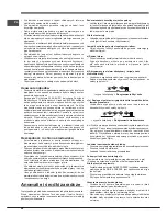 Предварительный просмотр 48 страницы Hotpoint ENXTLH 19xxx FW L 03 Operating Instructions Manual