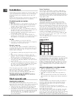 Preview for 6 page of Hotpoint ENXTY 19 FW O3 Operating Instructions Manual