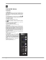 Preview for 14 page of Hotpoint ENXTY 19xxx X FW Operating Instructions Manual