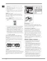 Предварительный просмотр 24 страницы Hotpoint ENXTY 19xxx X FW Operating Instructions Manual