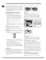 Предварительный просмотр 36 страницы Hotpoint ENXTY 19xxx X FW Operating Instructions Manual