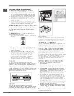 Предварительный просмотр 40 страницы Hotpoint ENXTY 19xxx X FW Operating Instructions Manual