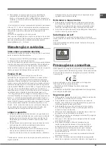 Предварительный просмотр 49 страницы Hotpoint EU HA7TY 9721 NFX Operating Instructions Manual