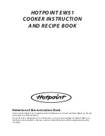 Hotpoint EW51 Instruction And Recipe Book предпросмотр