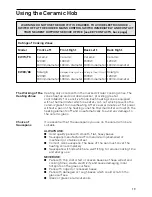 Предварительный просмотр 19 страницы Hotpoint EW73 Instructions Manual