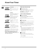 Предварительный просмотр 8 страницы Hotpoint EW74 Instructions For Installation And Use Manual