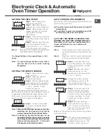 Предварительный просмотр 9 страницы Hotpoint EW74 Instructions For Installation And Use Manual