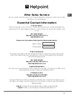 Предварительный просмотр 27 страницы Hotpoint EW74 Instructions For Installation And Use Manual