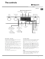 Предварительный просмотр 7 страницы Hotpoint EW84G Instructions For Installation And Use Manual