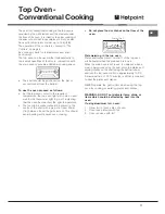 Предварительный просмотр 17 страницы Hotpoint EW84G Instructions For Installation And Use Manual