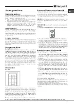 Preview for 7 page of Hotpoint EXFL xxxx x Operating Instructions Manual