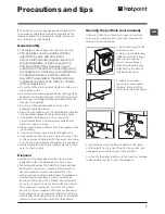 Предварительный просмотр 7 страницы Hotpoint Experience WMEF 7225 Instructions For Use Manual