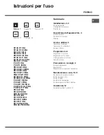 Hotpoint F 89 P.1 /HA Operating Instructions Manual preview