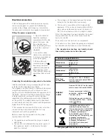 Preview for 15 page of Hotpoint F 89 P.1 /HA Operating Instructions Manual