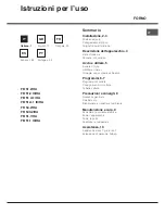 Hotpoint FB 51 A.1 IX/HA Operating Instructions Manual preview