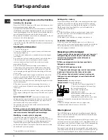 Предварительный просмотр 8 страницы Hotpoint FDD 912 Instruction Booklet