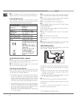 Предварительный просмотр 6 страницы Hotpoint FDEF 51110 EXPERIENCE Instructions For Use Manual