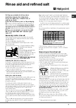 Предварительный просмотр 11 страницы Hotpoint FDF 784 Instruction Booklet