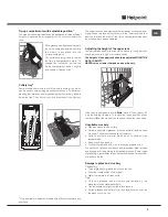 Предварительный просмотр 9 страницы Hotpoint FDF GREEN 44131 Operating Instructions Manual