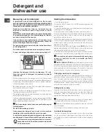 Предварительный просмотр 10 страницы Hotpoint FDF GREEN 44131 Operating Instructions Manual