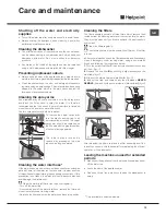 Предварительный просмотр 13 страницы Hotpoint FDF GREEN 44131 Operating Instructions Manual