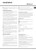 Предварительный просмотр 5 страницы Hotpoint FDFEX 11011 EXTRA Instructions For Use Manual