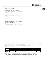 Preview for 5 page of Hotpoint FDFF 1110 FUTURA Instruction Booklet