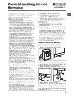 Preview for 53 page of Hotpoint FDG 8640 Instructions For Use Manual