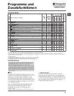 Preview for 57 page of Hotpoint FDG 8640 Instructions For Use Manual