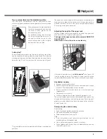 Предварительный просмотр 9 страницы Hotpoint FDIS 11210 AQUARIUS Operating Instructions Manual