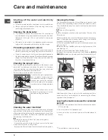 Предварительный просмотр 12 страницы Hotpoint FDIS 11210 AQUARIUS Operating Instructions Manual