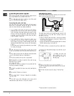 Предварительный просмотр 4 страницы Hotpoint FDUD 4212 Instruction Booklet