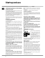 Предварительный просмотр 8 страницы Hotpoint FDUD 4212 Instruction Booklet