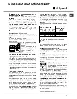 Предварительный просмотр 11 страницы Hotpoint FDUD 4212 Instruction Booklet