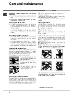 Предварительный просмотр 12 страницы Hotpoint FDUD 4212 Instruction Booklet