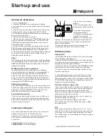 Предварительный просмотр 9 страницы Hotpoint FDW 70 Instruction Booklet