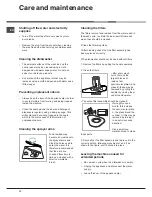 Preview for 12 page of Hotpoint FDW 70 Instruction Booklet