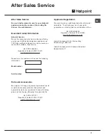 Preview for 17 page of Hotpoint FDW 70 Instruction Booklet