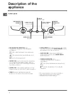 Предварительный просмотр 4 страницы Hotpoint FF187ALG Operating Instructions Manual