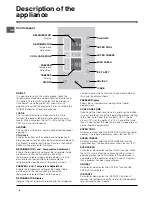 Предварительный просмотр 4 страницы Hotpoint FF200TP Operating Instructions Manual