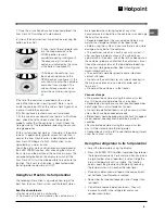 Предварительный просмотр 9 страницы Hotpoint FF200TP Operating Instructions Manual