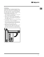 Предварительный просмотр 11 страницы Hotpoint FF200TP Operating Instructions Manual